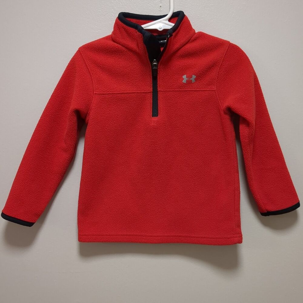 Under Armour Red Fleece 1/4 Quarter Zip Sweater - Size 2T